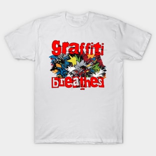 ABSTRACT GRAFFITI BREATHES T-Shirt